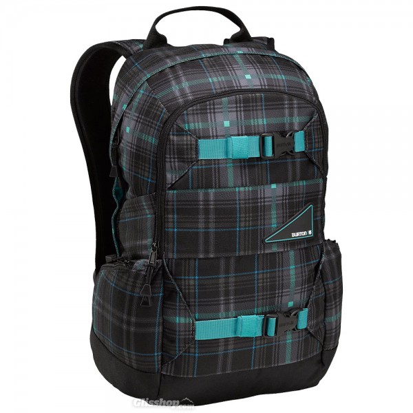 Sac à dos Burton noir carreau bleu : 50 euros