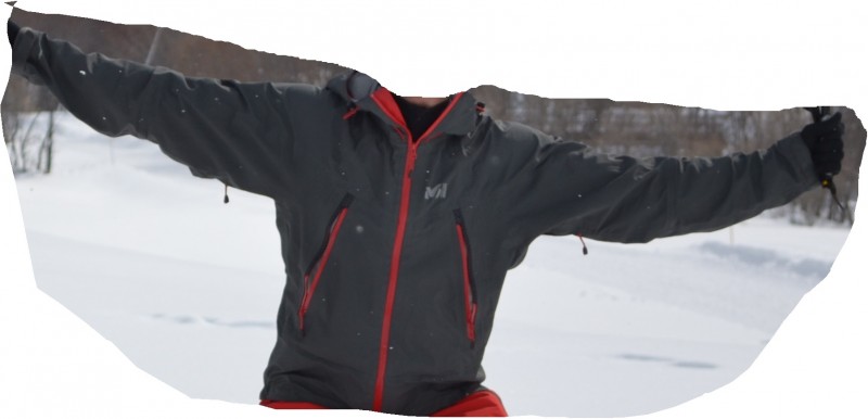 veste de montagne de marque millet grise