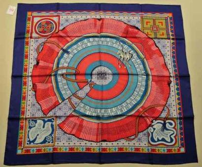 Perdu foulard hermes bleu