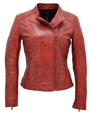 blouson cuir redskins rouge