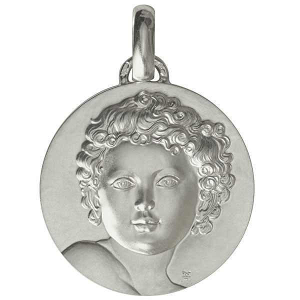 MEDAILLE ARGENT DE BAPTEME ENFANT ROI