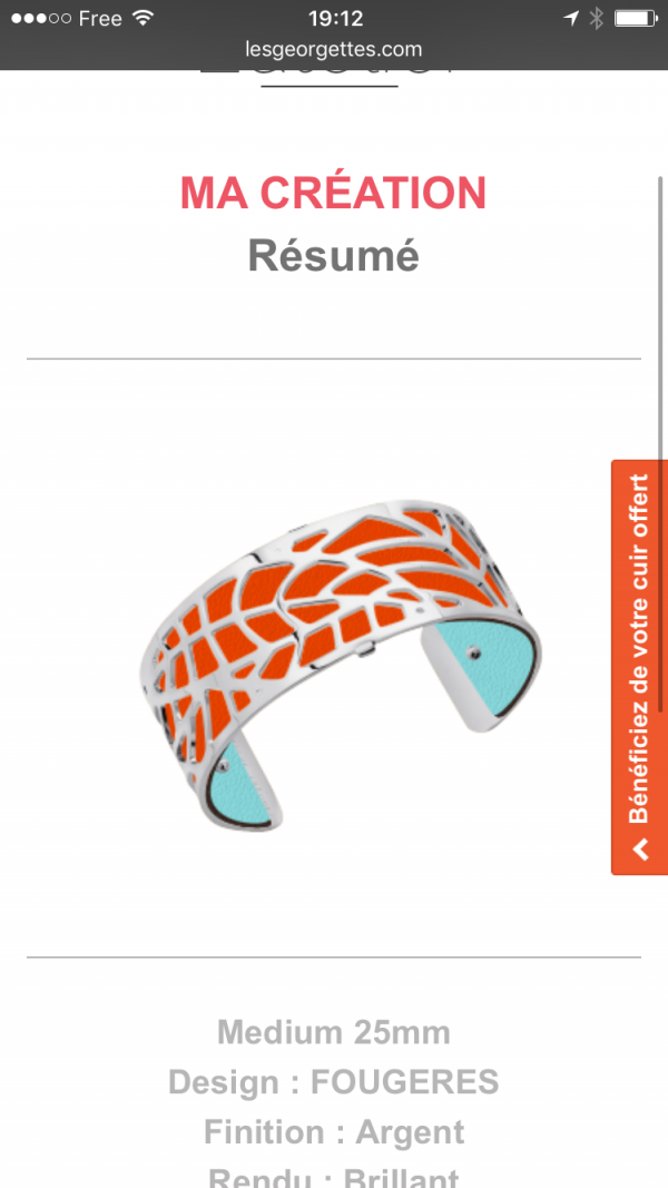 Bracelet argent " les Georgettes"
