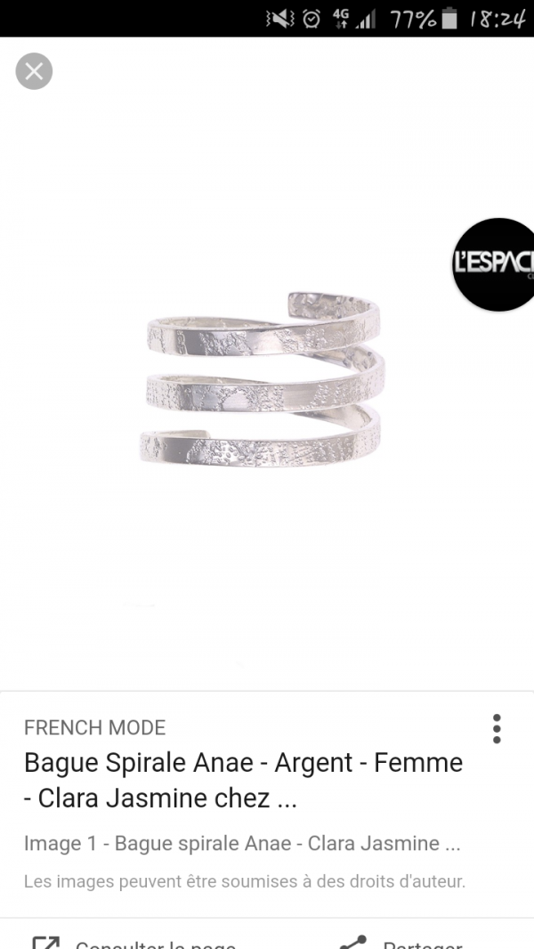 Bague perdue