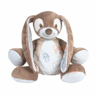 Doudou lapin bleu et marron Amiens quartier Henriville