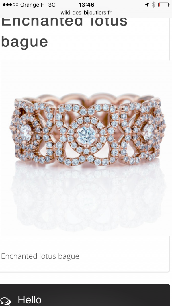 Perdue bague fiançailles or rose et diamant les moutiers en retz