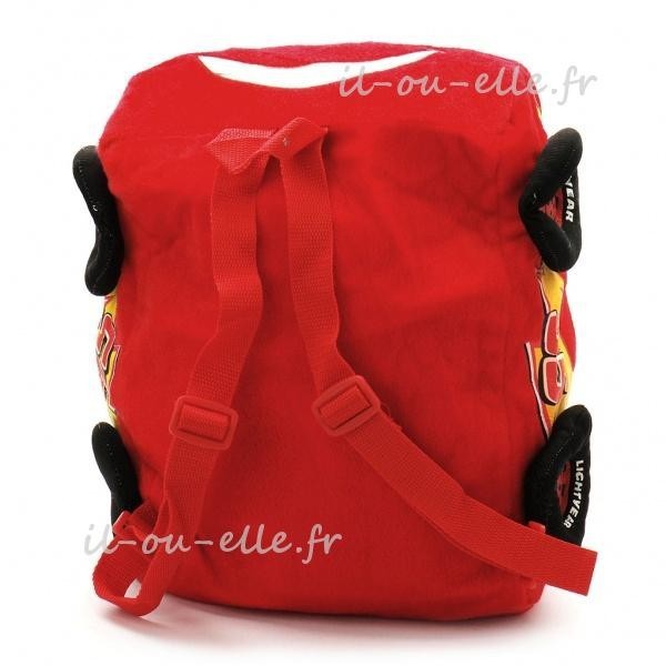Sac rouge avec doudou et 2 sucettes