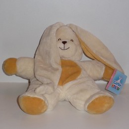 Doudou Lapin Gipsy Jaune et Orange