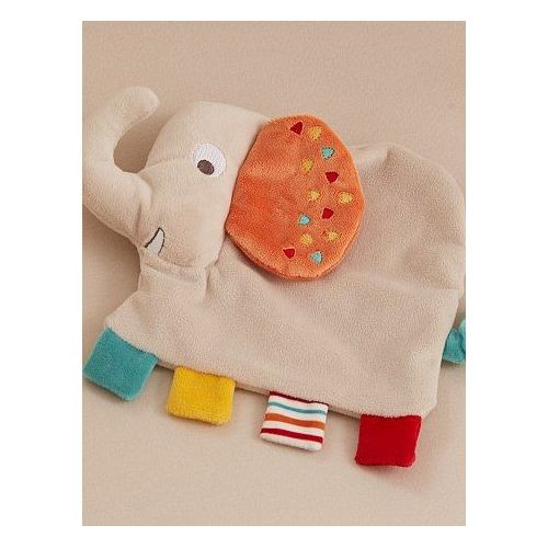 Doudou plat éléphant gris