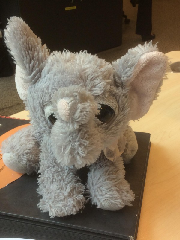 Doudou éléphant trouvé