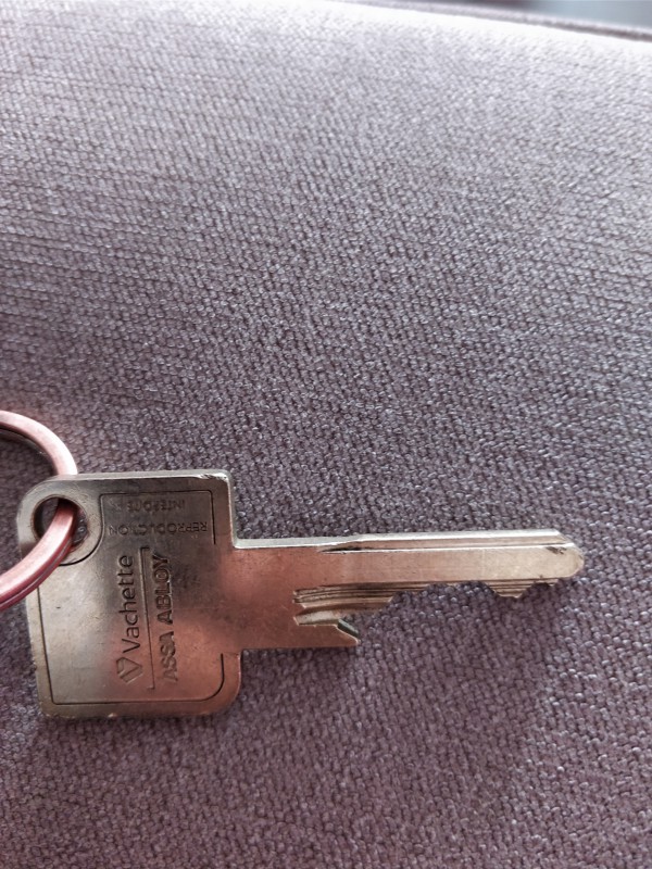Trousseau de clefs perdu avec clef Ford , clef doré , boîte au lettre