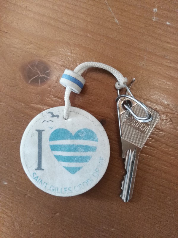 Clé avec porte clé "I love St Gilles Croix de Vie"