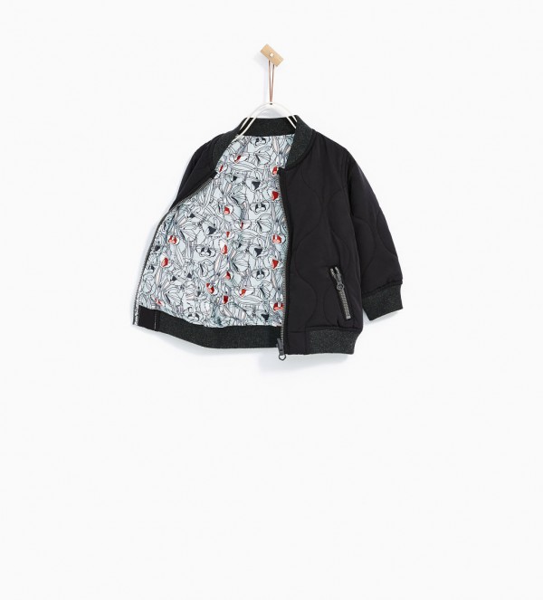 Blouson enfant bugs bunny réversible zara