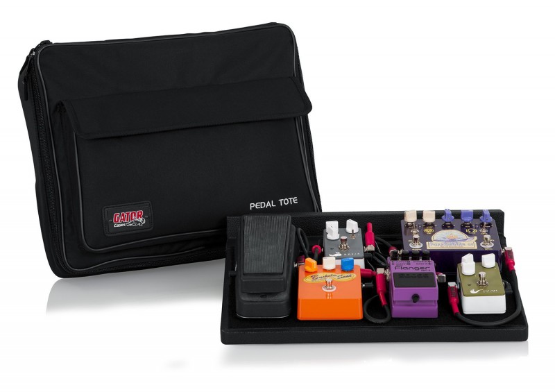 Perdu Valise noire contenant pédales pour guitare électrique
