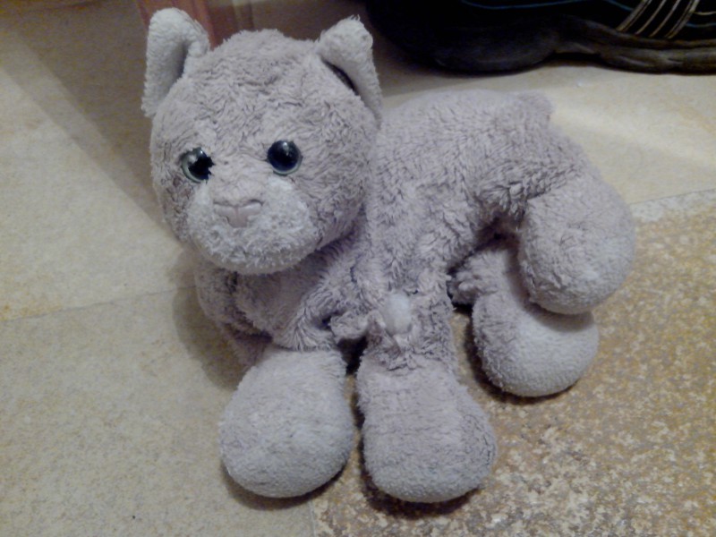 TROUVE Doudou Chat Gris