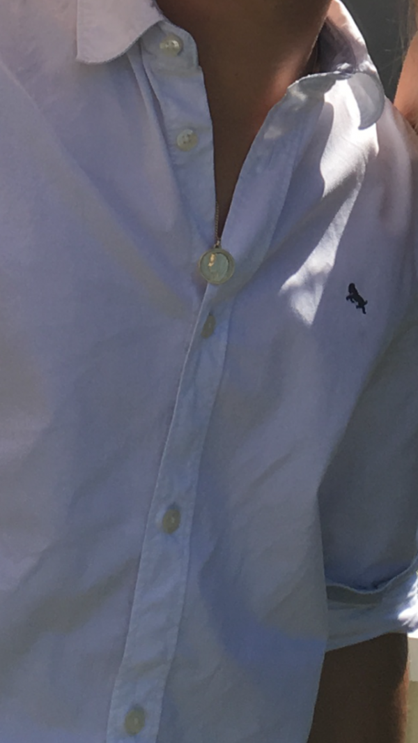 médaille de baptême et chaîne