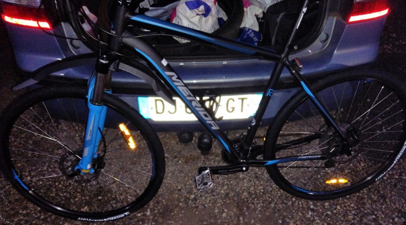 VTT Merida bleu et noir volé à Bron (69)