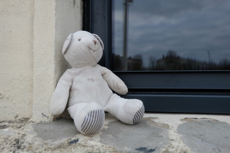 Doudou trouvé à Caen, sur port, presqu'île