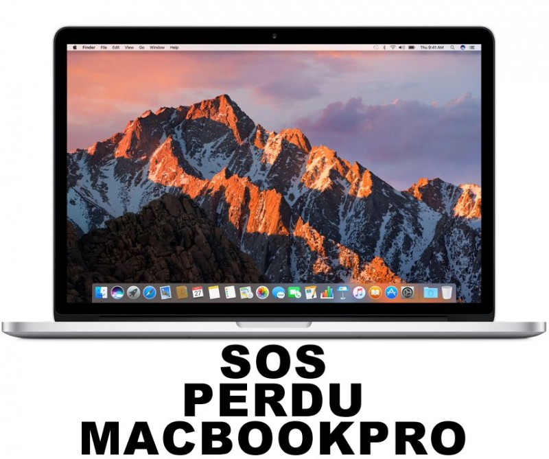 perdu Macbook pro 15" Apple gris sidéral