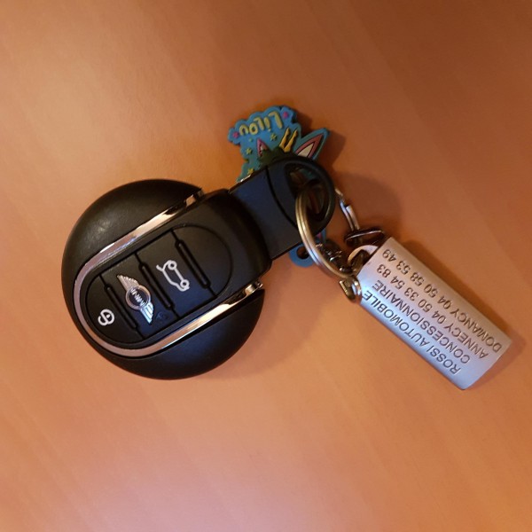 Clef voiture Mini et porte clef Lilou