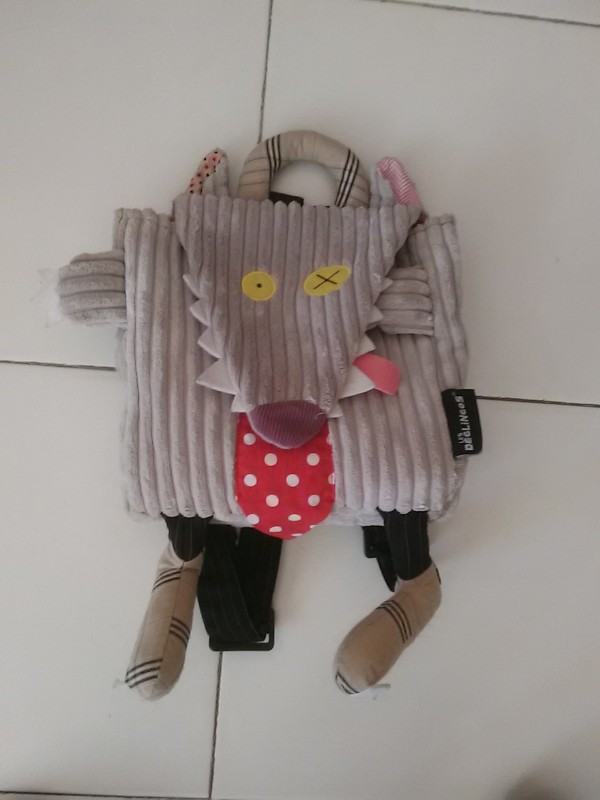 Petit sac à dos "loup" pour enfant