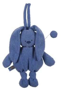 Doudou lapin Nattou bleu