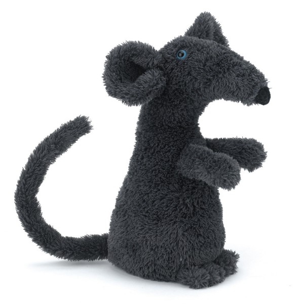 Perdu rat en peluche gris