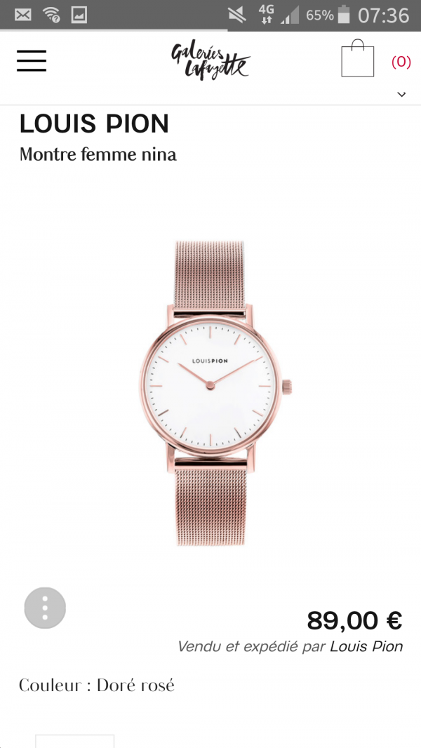 perdu une montre louis pion de couleur un peu rose, dans le bus L1 entre l'aŕrêt Achiary et cité de l'hers