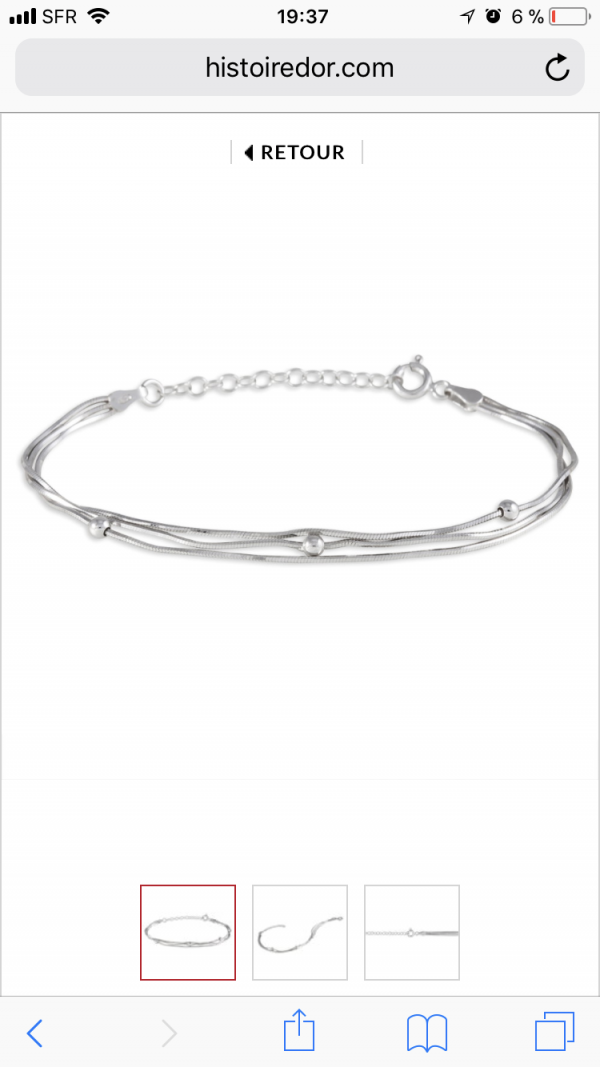 Bracelet argent