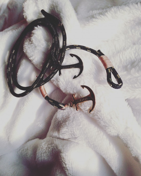Bracelet tom hope bleu marine et rose