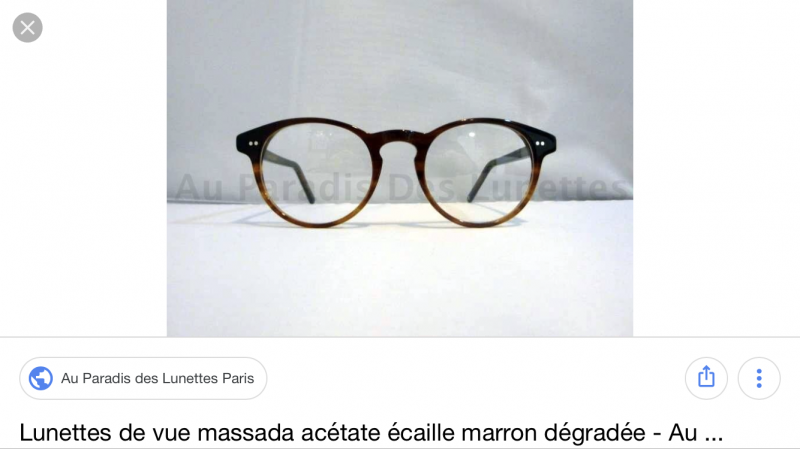 Perdu Lunette de vue