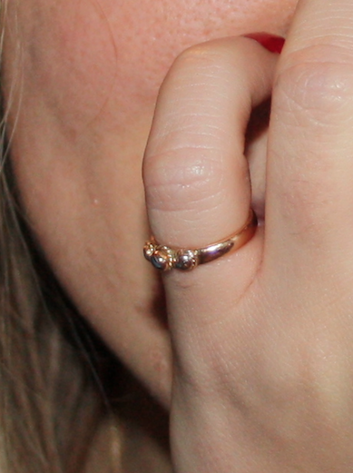 Bague or 3 dômes (toute petite)