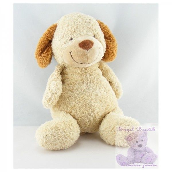 Ours beige avec oreille marron