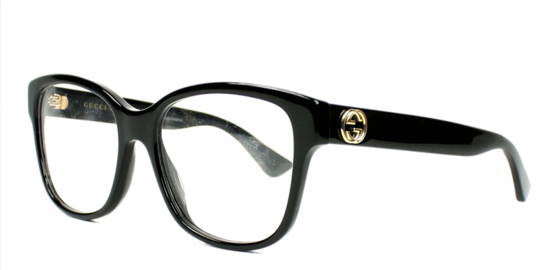 Lunettes Gucci GG0038 noires + étui lunettes violet