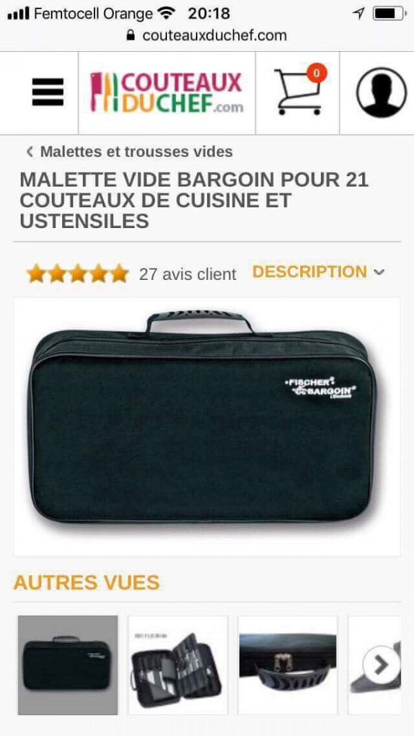 Malette à couteaux