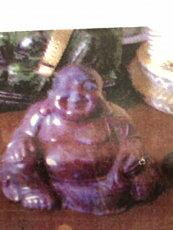 Statuette de Bouddha en rubellite de 8 à 10cm disparu de mon domicile à Tours