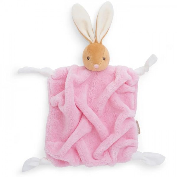 Doudou lapin rose clair