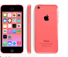 I phone 5 c perdu couleur rose orangée dans etui gris Rocamadour ou route Sarlat