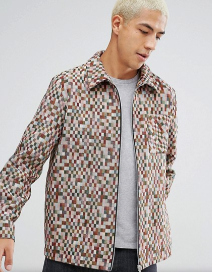 Veste à carreaux