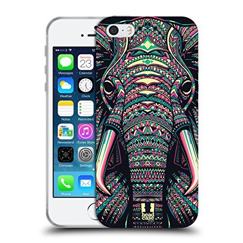 iphone 6 blanc avec coque porte feuille avec un éléphant