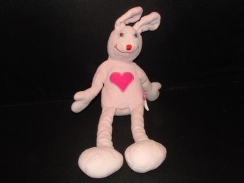 perdu lapin rose en peluche