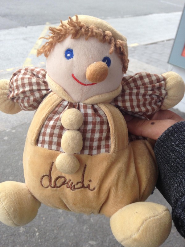 Peluche Doudi trouvée à Lille