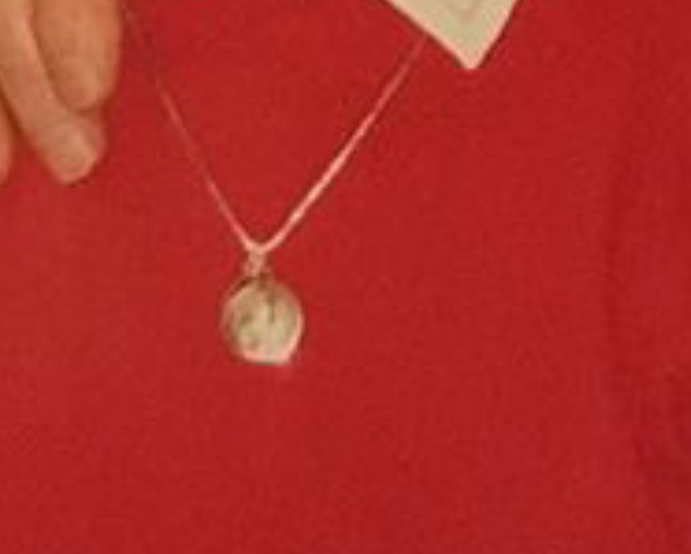 Chaîne en argent medailllon la vierge marie