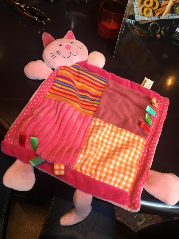 Doudou rose chat