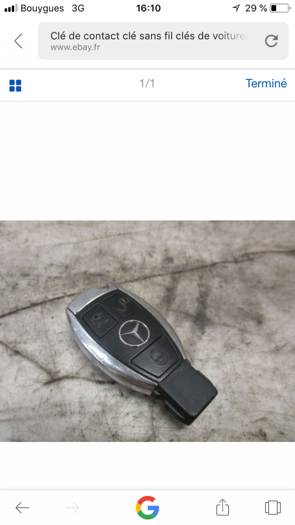 Cle de mercedes