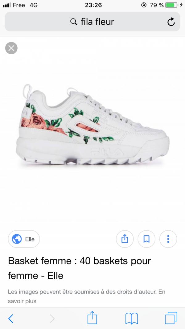 Perdu des baskets Fila à Reims dans le bus 11 direction croix du sud