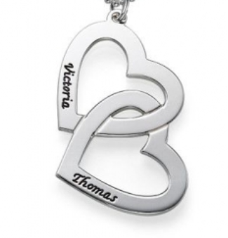 Perdu pendentif Coeurs