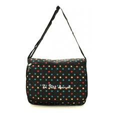 Bagage Little Marcel / noir/ points multicolores