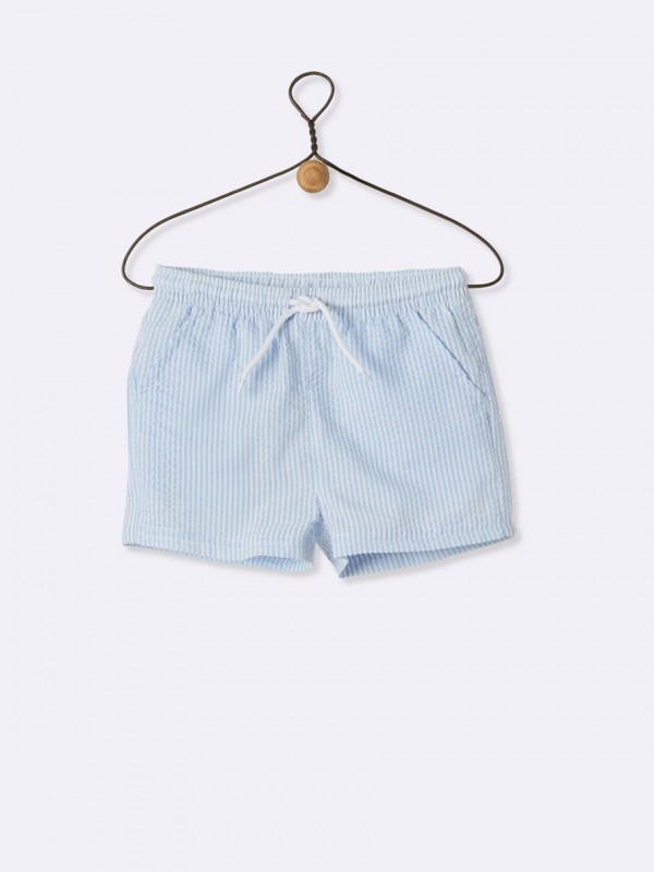 maillot de bain cyrillus 36 mois bleu et blanc