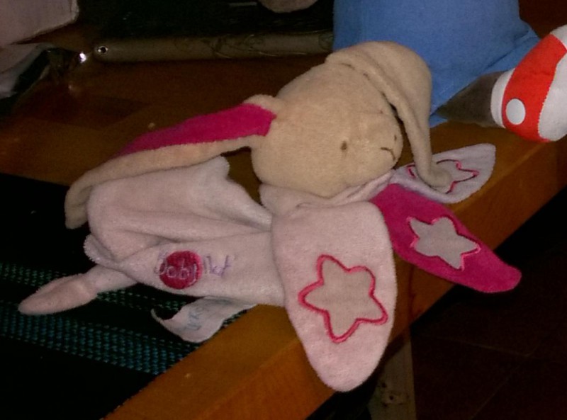 Doudou lapin baby nat perdu à Bordeaux