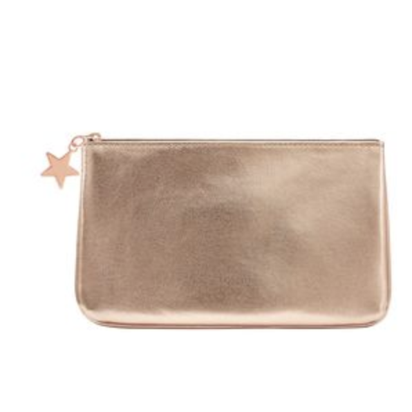 Trousse Beige Rosée Métallisée à Jardin Public, Bordeaux